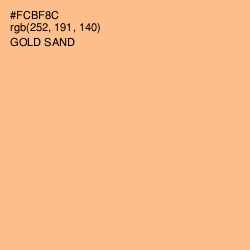#FCBF8C - Gold Sand Color Image